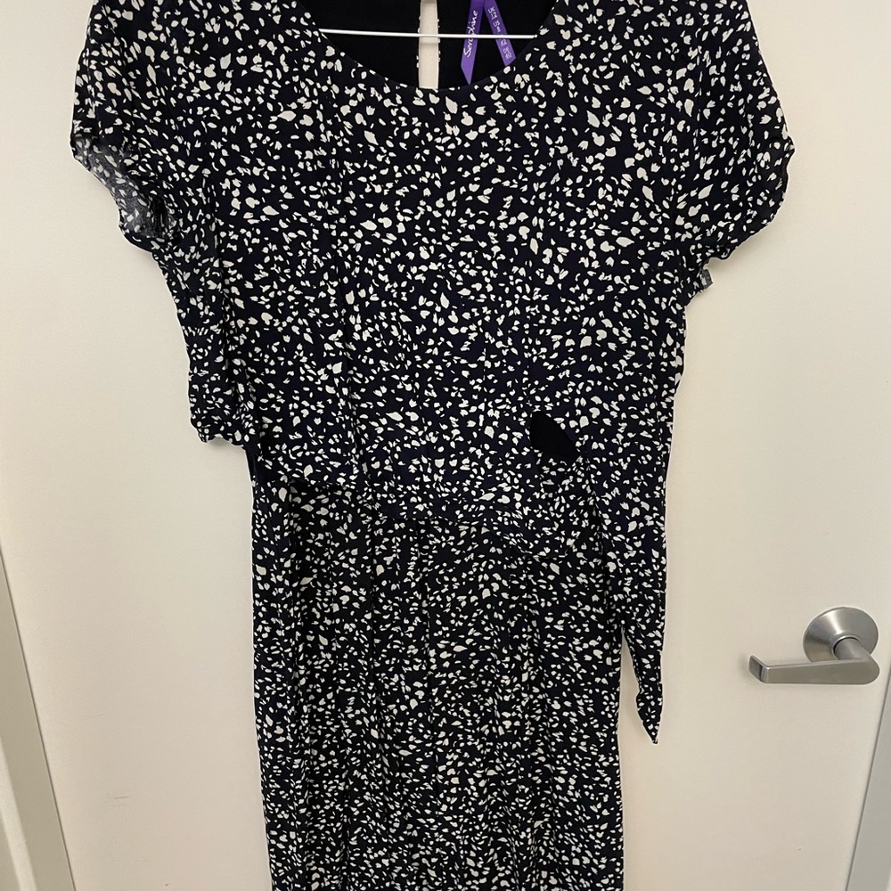 Navy Seraphine maternity/nursing dress